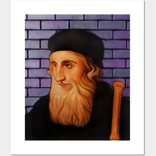 John Wycliffe Cartoon Portrait | John Wycliffe Artwork 15 Posters and Art